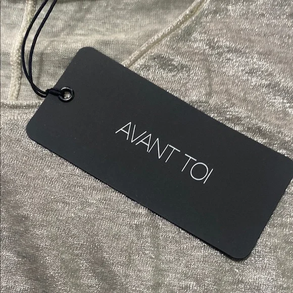 Avant Toi Silver Graphic Long Sleeve Blouse BBB - Picture 4 of 8